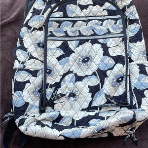 Vera Bradley backpack black and white floral